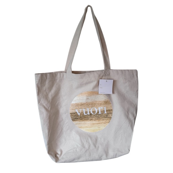 Vuori Handbags - NWT Vuori Canvas Bag "The Rise. The Shine" Tote Performance Apparel Recycled